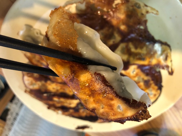 焼き藍餃子④