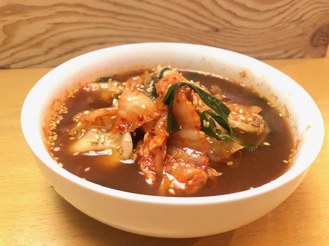 キムチスープ餃子①